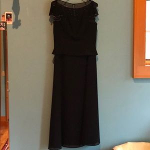 B2 black tie formal dress